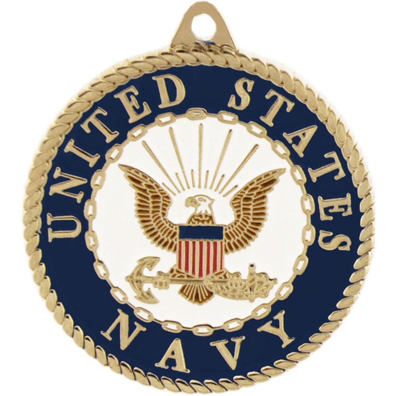 EEC, Inc. US Navy Crest Keychain Patriotic Key Rings Military Gifts Collectibles